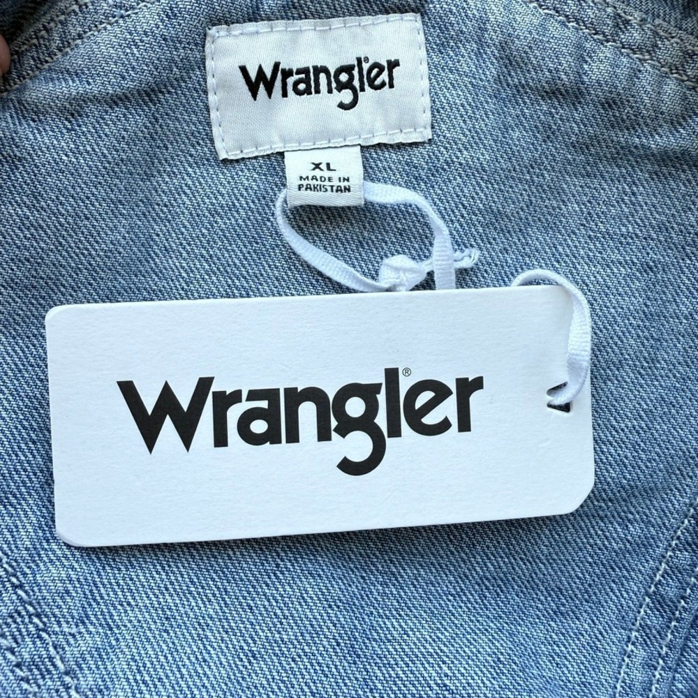 Wrangler Denim Flare Overalls XL Unfinished Hem Country Cowgirl Festival Boho - Picture 11 of 16
